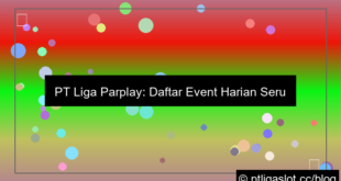 pt liga parplay daftar event harian