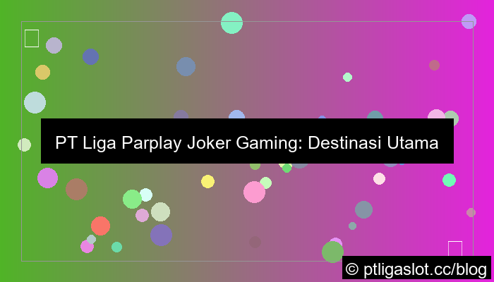 pt liga parplay joker gaming