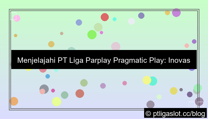 pt liga parplay pragmatic play
