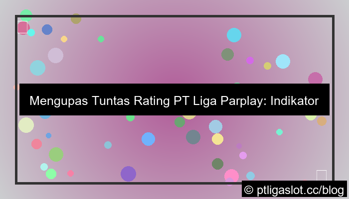 pt liga parplay rating