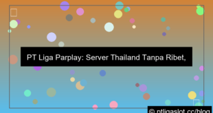 ilustrasi pt liga parplay server thailand no ribet
