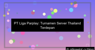 pt liga parplay turnamen server thailand