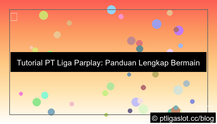 visual pt liga parplay tutorial
