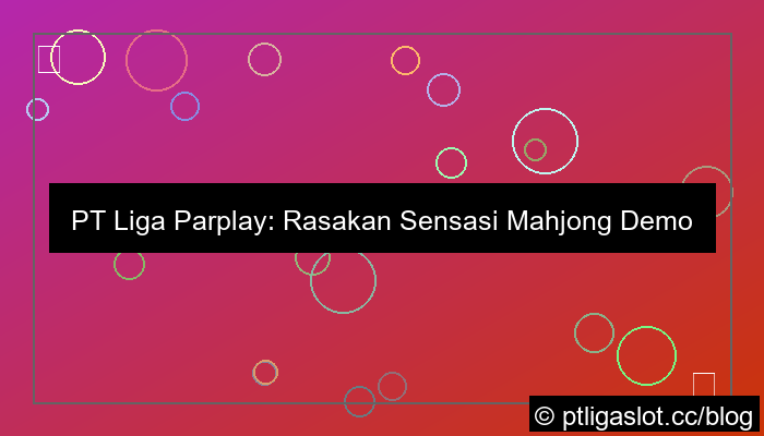 pt liga parplay demo mahjong