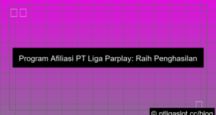 ilustrasi pt liga parplay program afiliasi