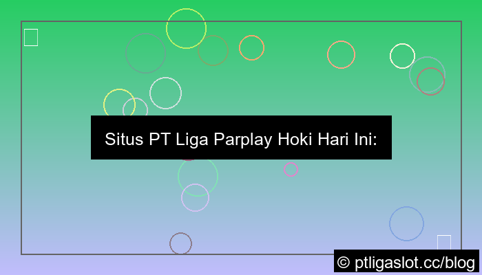 situs pt liga parplay hoki hari ini