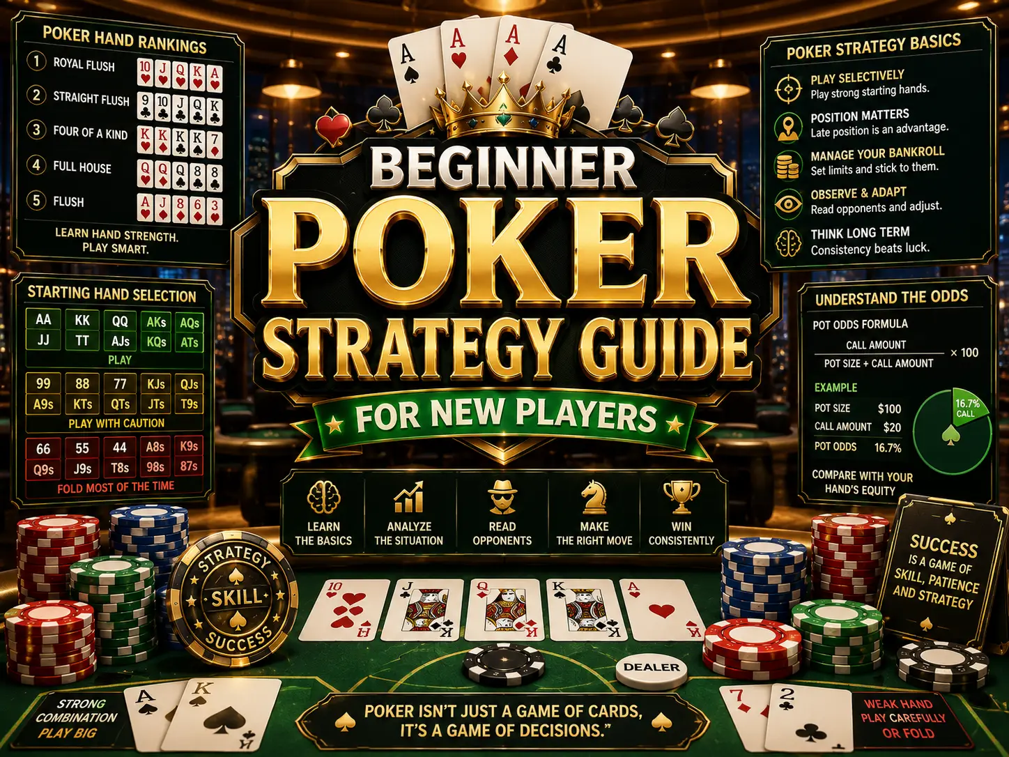 Beginner poker strategy guide